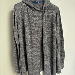 Lululemon Gray Hooded Knit Cardigan